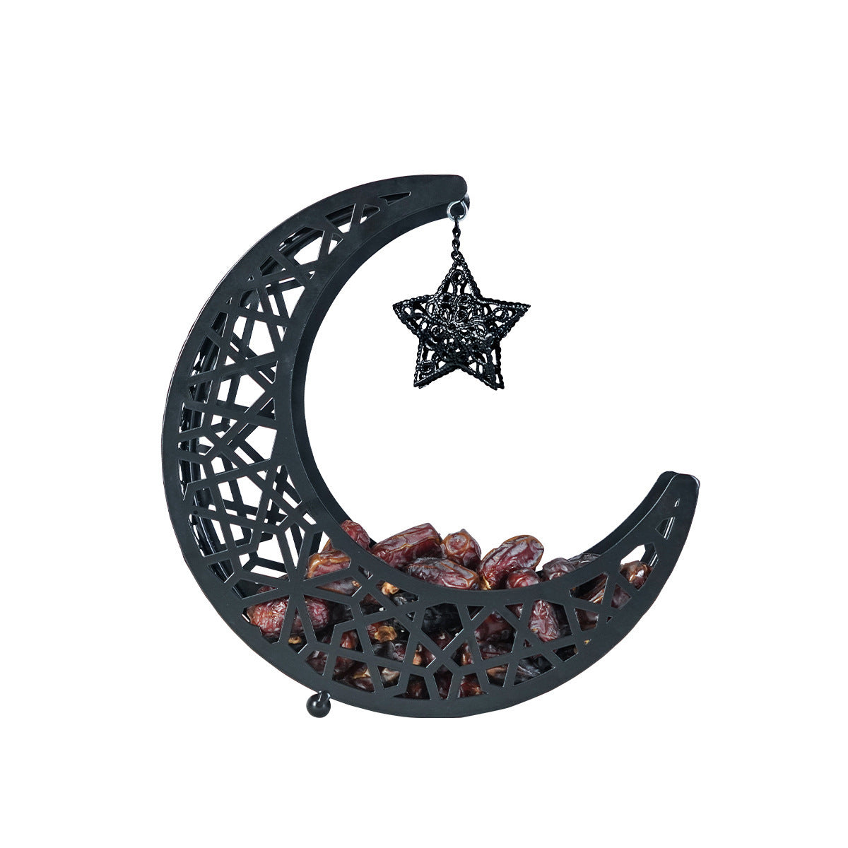 Elegant Crescent Storage Tray Stand
