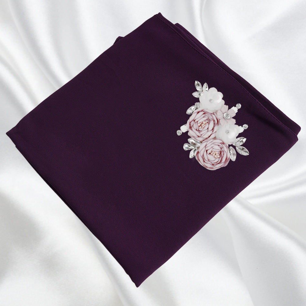 Premium Pearl Chiffon Headscarf