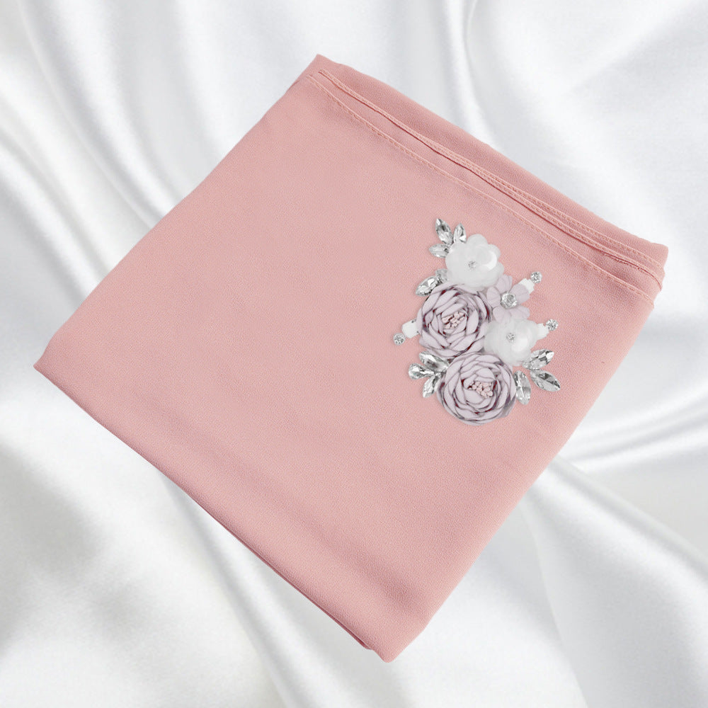 Premium Pearl Chiffon Headscarf