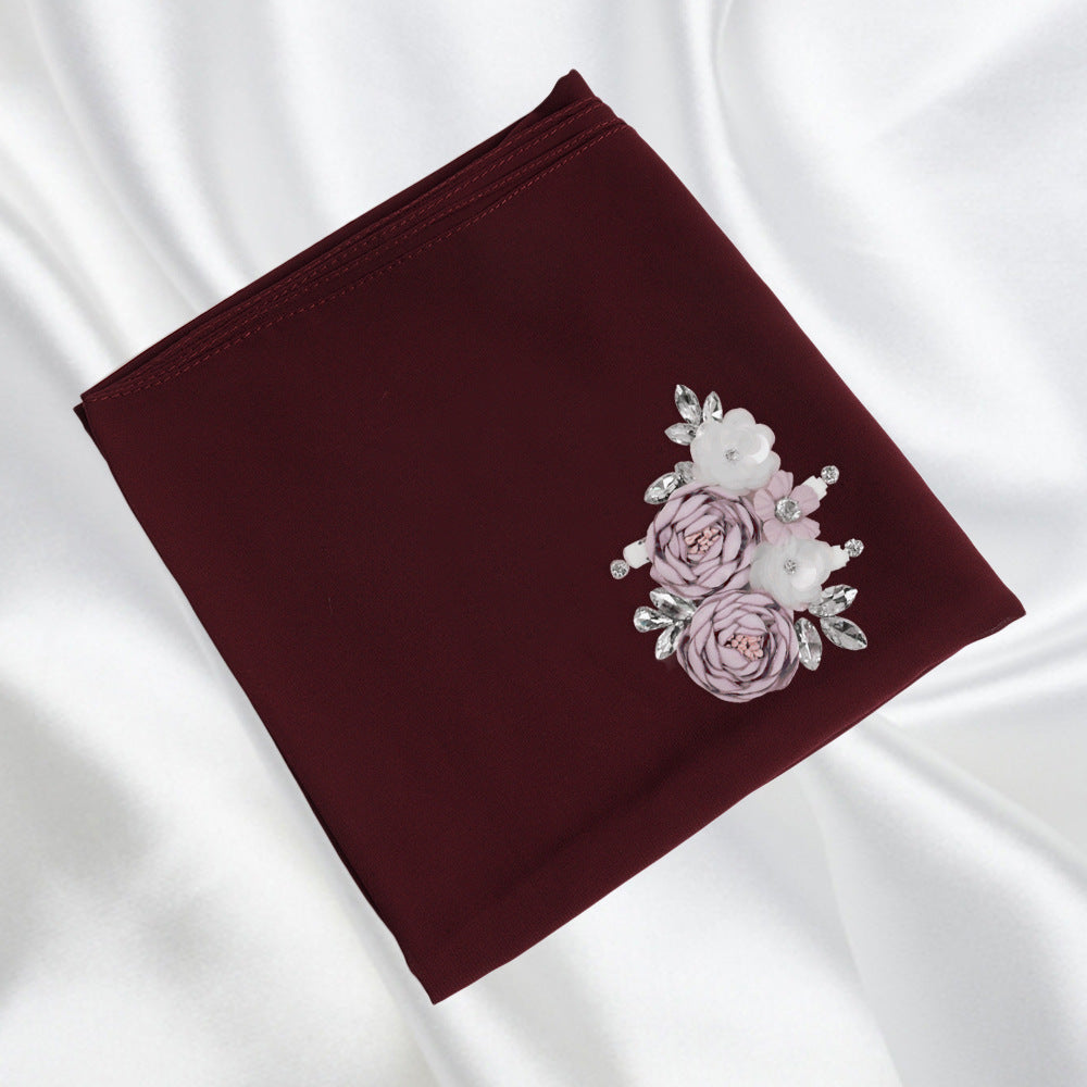 Premium Pearl Chiffon Headscarf