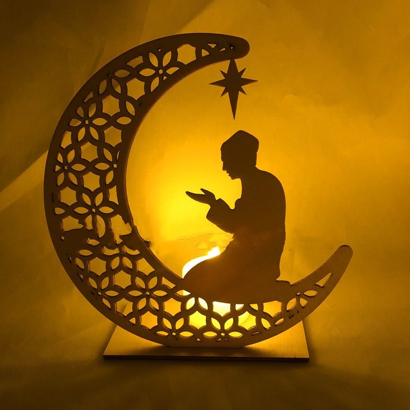 Luminous Handcrafted Wooden Islamic Gift
