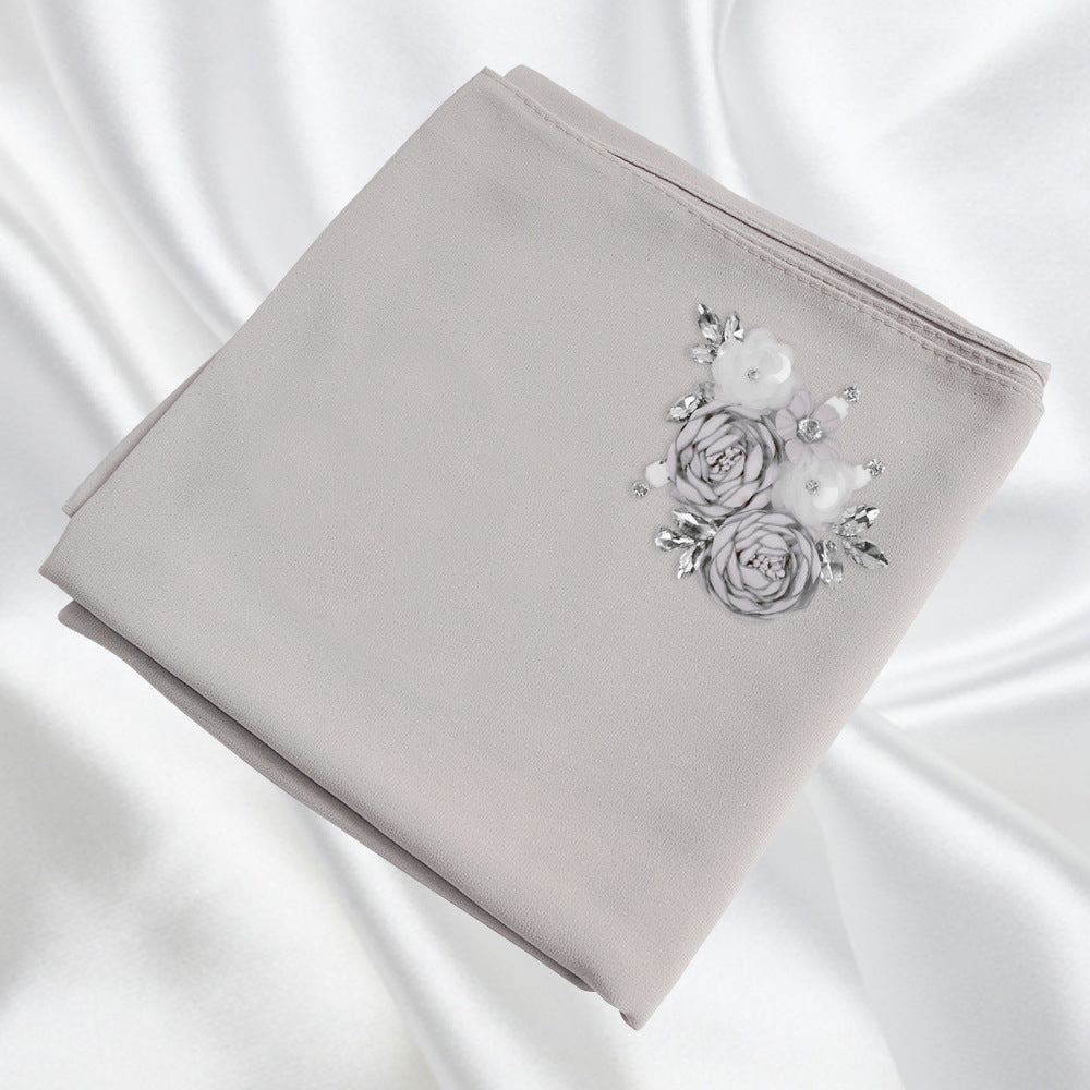 Premium Pearl Chiffon Headscarf