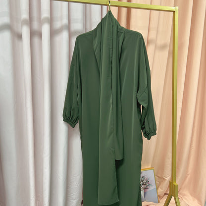 Luxurious Muslim Hooded Robe Dress