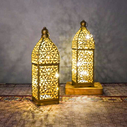 Luminous Iron TableTop Lamp Decor