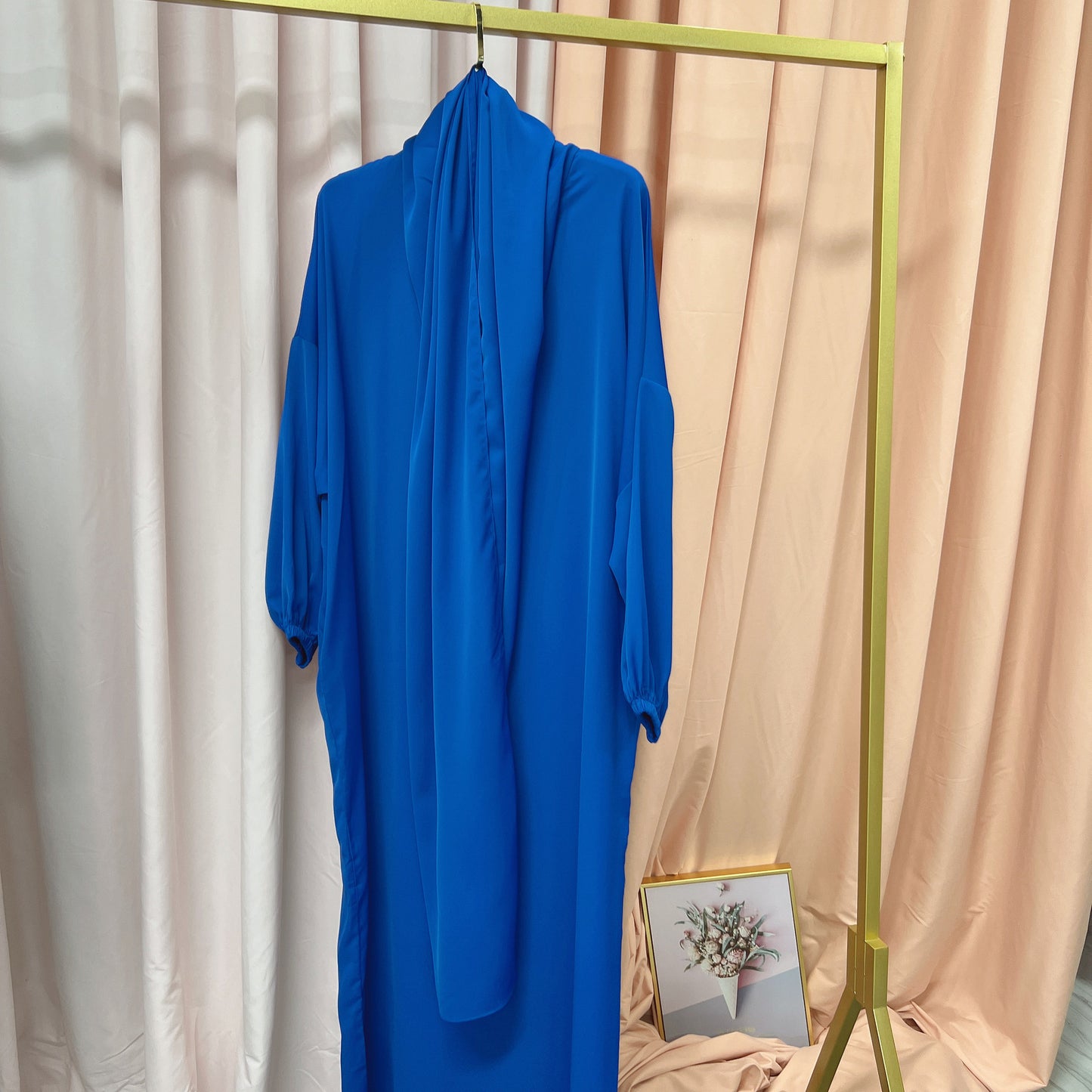 Luxurious Muslim Hooded Robe Dress