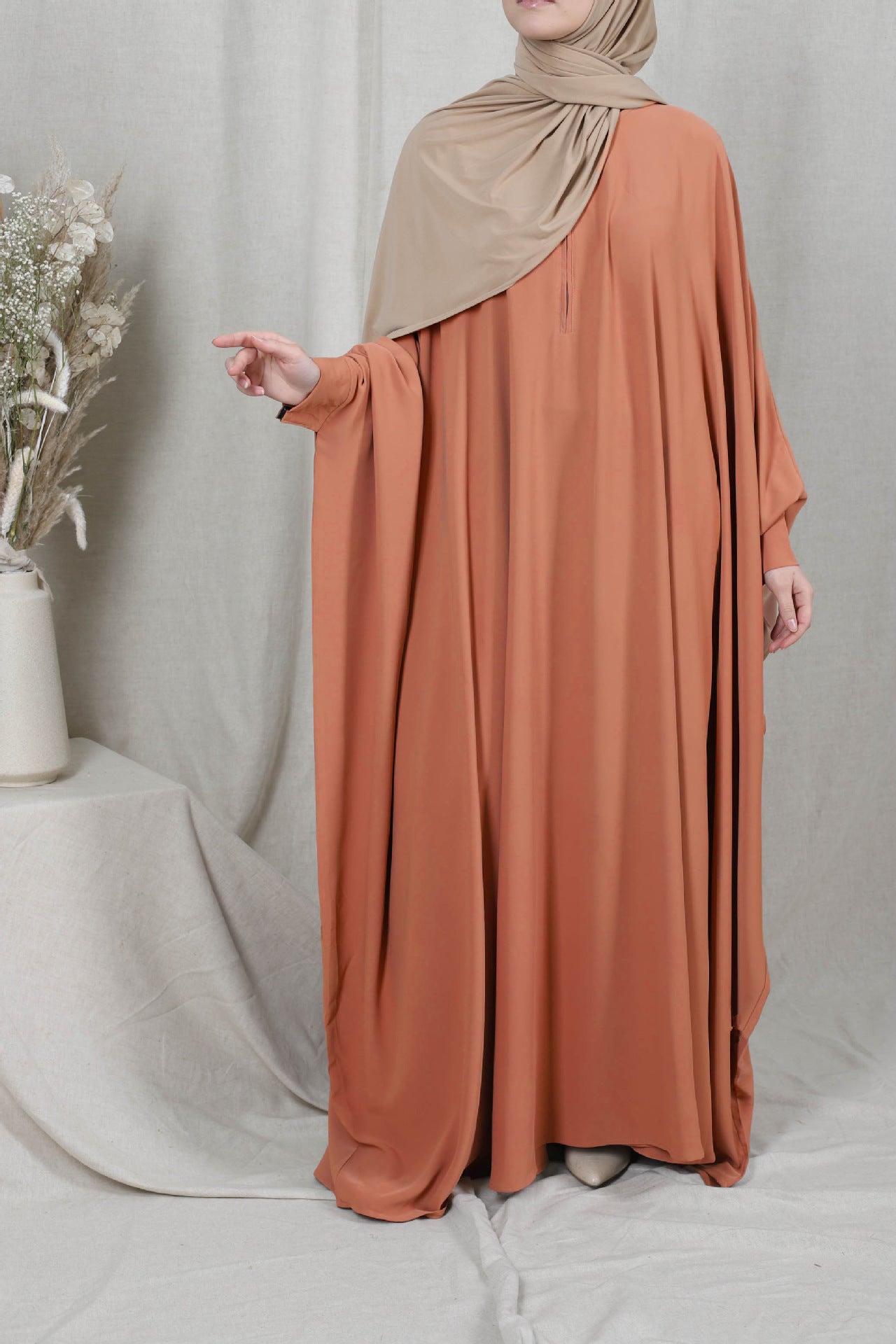 Loose Fit Bat Sleeve Robe