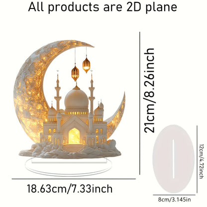 Castle & Crescent Acrylic Decoration