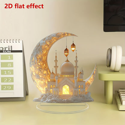 Castle & Crescent Acrylic Decoration