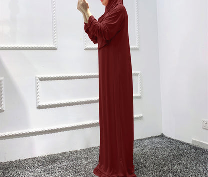 Muslim Hooded Robe Dress