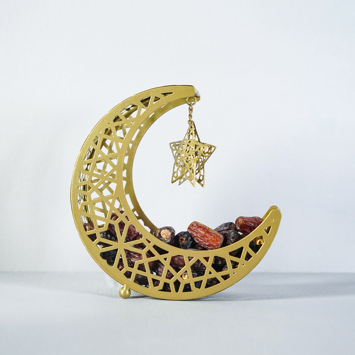 Elegant Crescent Storage Tray Stand