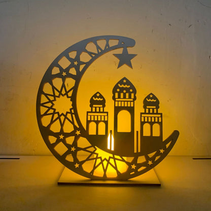Luminous Handcrafted Wooden Islamic Gift
