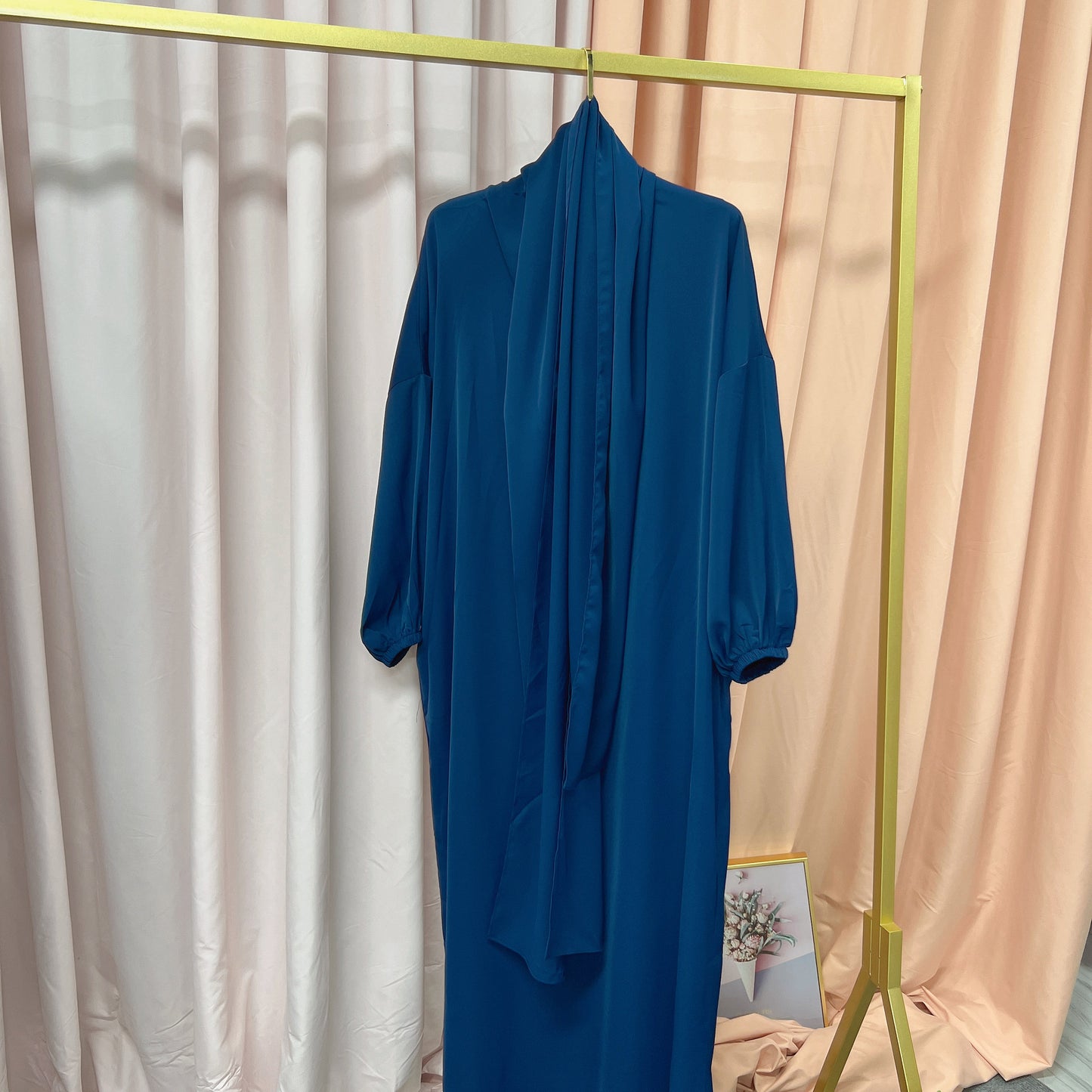 Luxurious Muslim Hooded Robe Dress