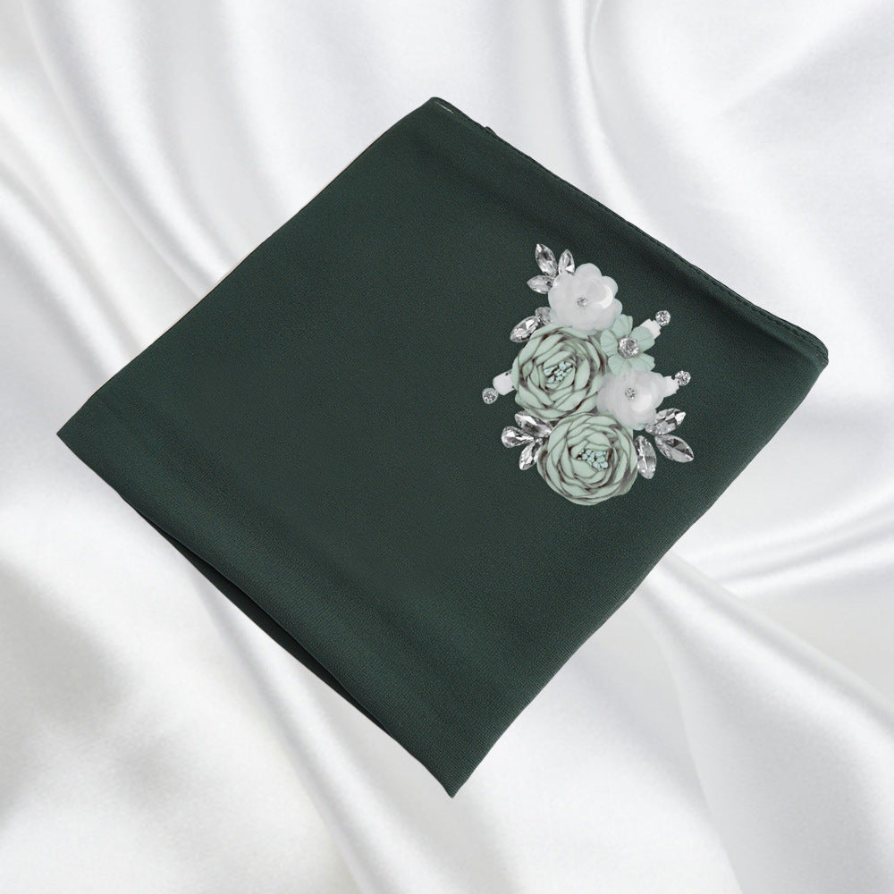 Premium Pearl Chiffon Headscarf