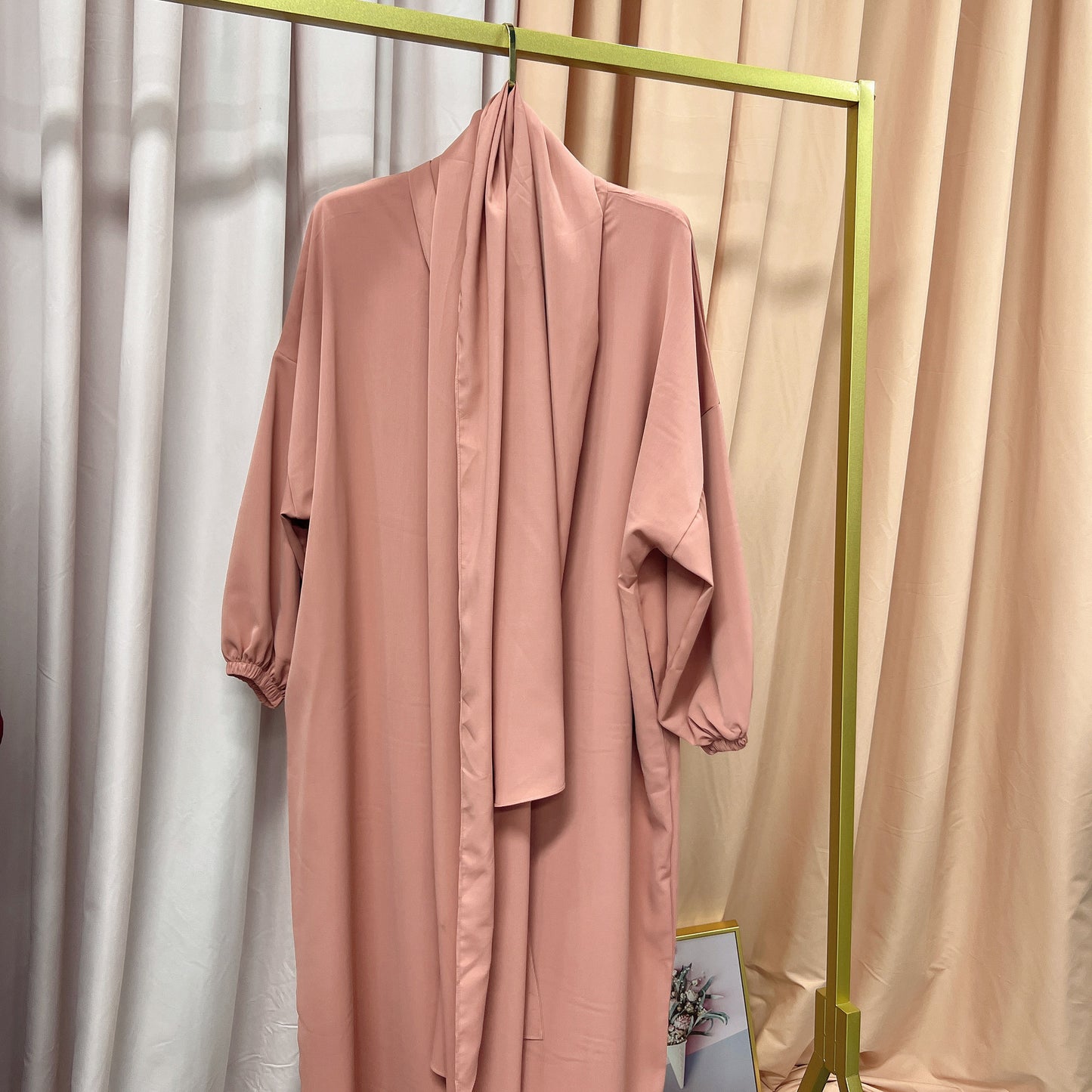 Luxurious Muslim Hooded Robe Dress