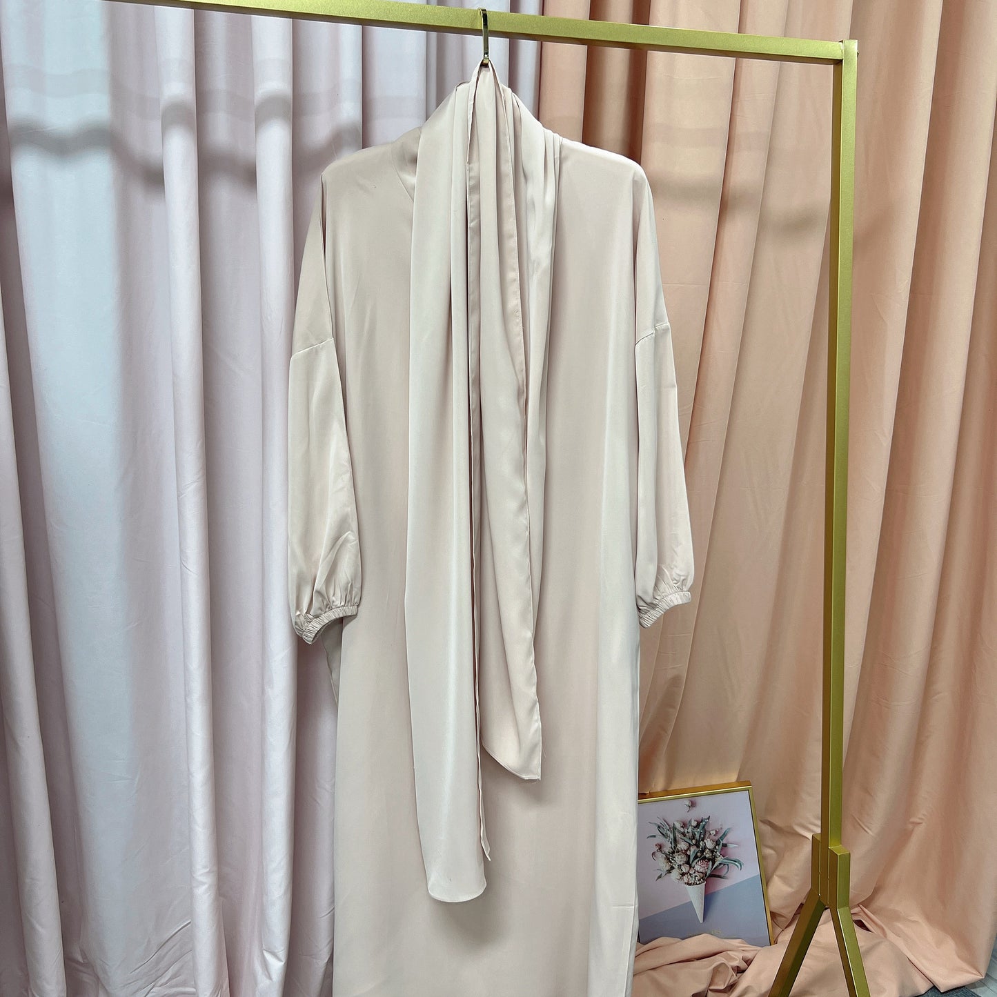 Luxurious Muslim Hooded Robe Dress