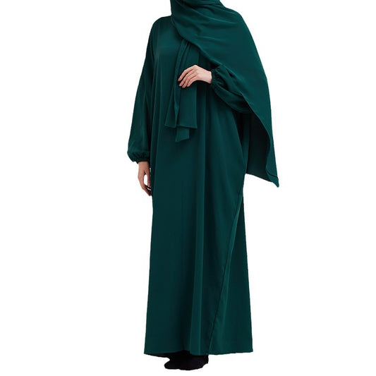 Luxurious Muslim Hooded Robe Dress