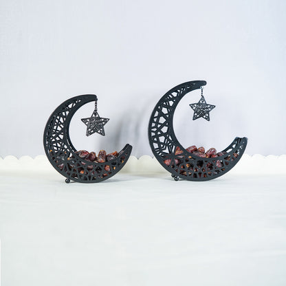 Elegant Crescent Storage Tray Stand