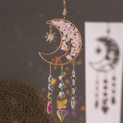 Crystal and Gemstone Roof Pendants