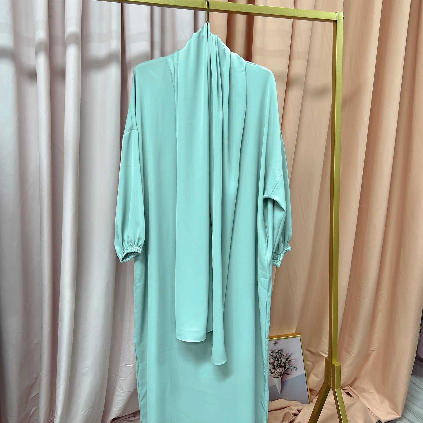 Luxurious Muslim Hooded Robe Dress