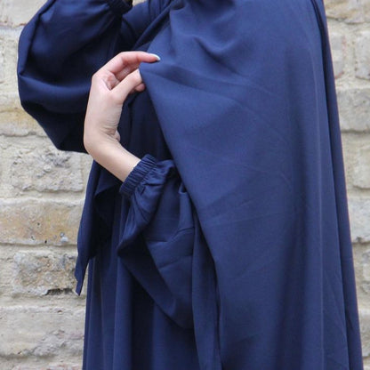 Luxurious Muslim Hooded Robe Dress