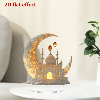 Castle & Crescent Acrylic Decoration